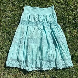 lacey blue skirt